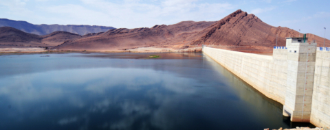 Le barrage Fask, situé à 30 km de Guelmim.