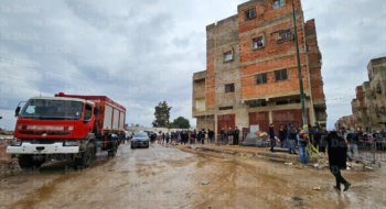 Les lieux du drame qui a coûté la vie à vingt-deux personnes, dans le quartier Al Massira à Fès.