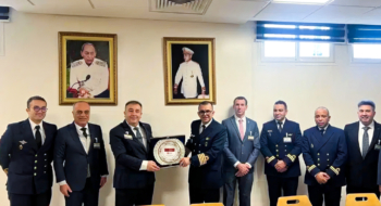 Les représentants de l’entreprise turque Emtekno Space & Defense reçus par la Marine royale.