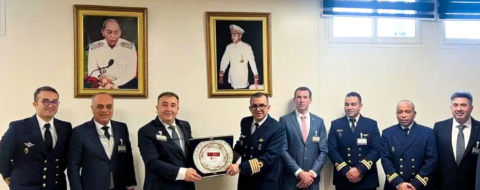 Les représentants de l’entreprise turque Emtekno Space & Defense reçus par la Marine royale.