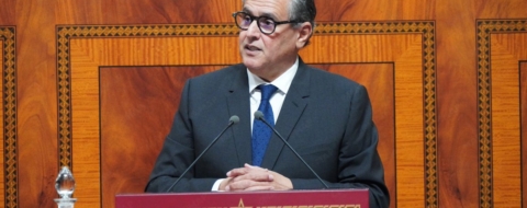 Aziz Akhannouch lors de son intervention devant la Chambre des représentants le 15 décembre 2025. Crédit : MAP
