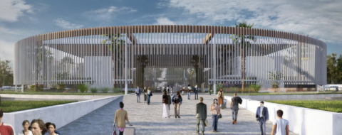 Une maquette numérique de la future gare routière de Kénitra.