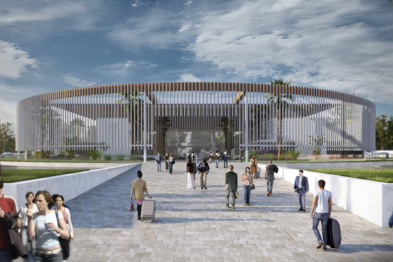 Une maquette numérique de la future gare routière de Kénitra.