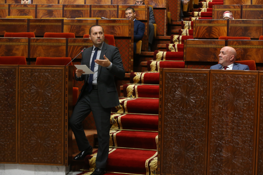 Lors de l'intervention d’Amine Tehraoui, ministre de la Santé et de la Protection sociale, devant la Chambre des représentants, le 22 décembre 2025.