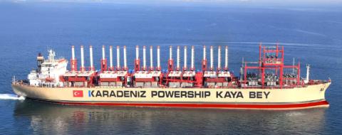Un powership FRSU du groupe turc Karadeniz.