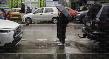 Pluie sur une ville du Maroc