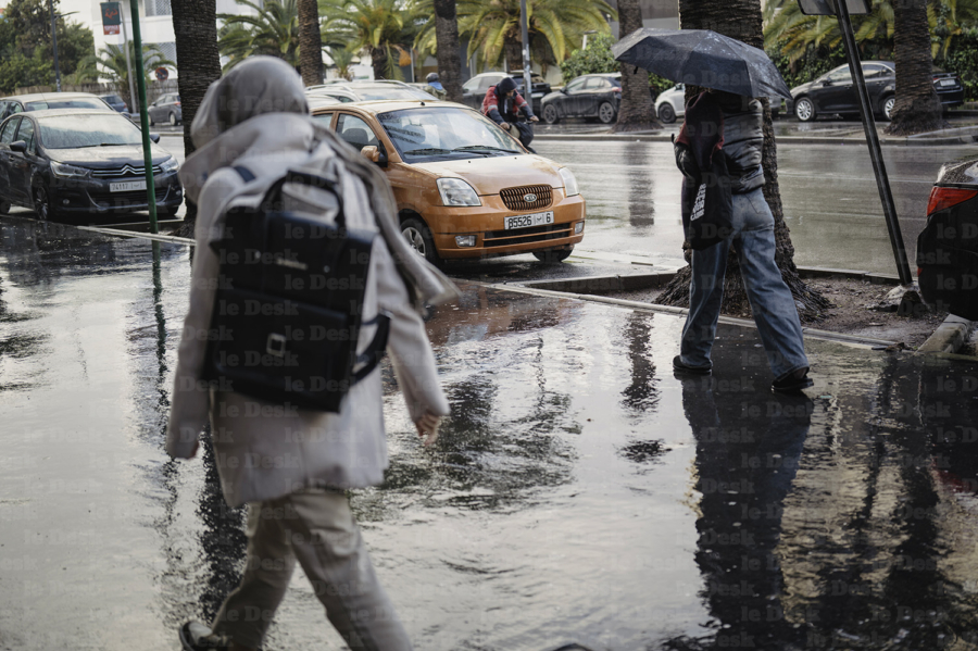 Casablanca sous la pluie.