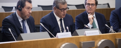 La rencontre entrepreneuriale maroco-espagnole, mercredi 3 décembre 2025, au siège de la CEOE, à Madrid. Crédit : CGEM