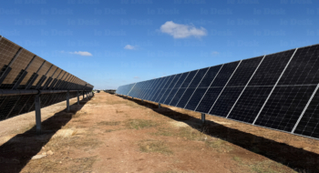 La ferme solaire d'Oulad Farès, à Khouribga, développée et exploitée par OCP Green Energy.