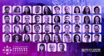 Les 43 jeunes décideurs, venus de 28 pays et représentant cinq continents, qui rejoignent l’édition 2025 du programme Atlantic Dialogues Emerging Leaders du Policy Center for the New South.