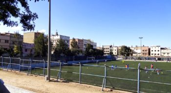 Le Stade Ba Mohammed, dans l'arrondissement de Sbata, à Casablanca.