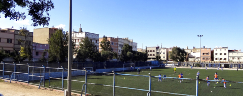 Le Stade Ba Mohammed, dans l'arrondissement de Sbata, à Casablanca.