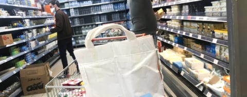 Dans un supermarché à Casablanca. Crédit : Le Desk
