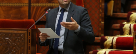 Amine Tehraoui, ministre de la Santé et de la Protection sociale, au Parlement.