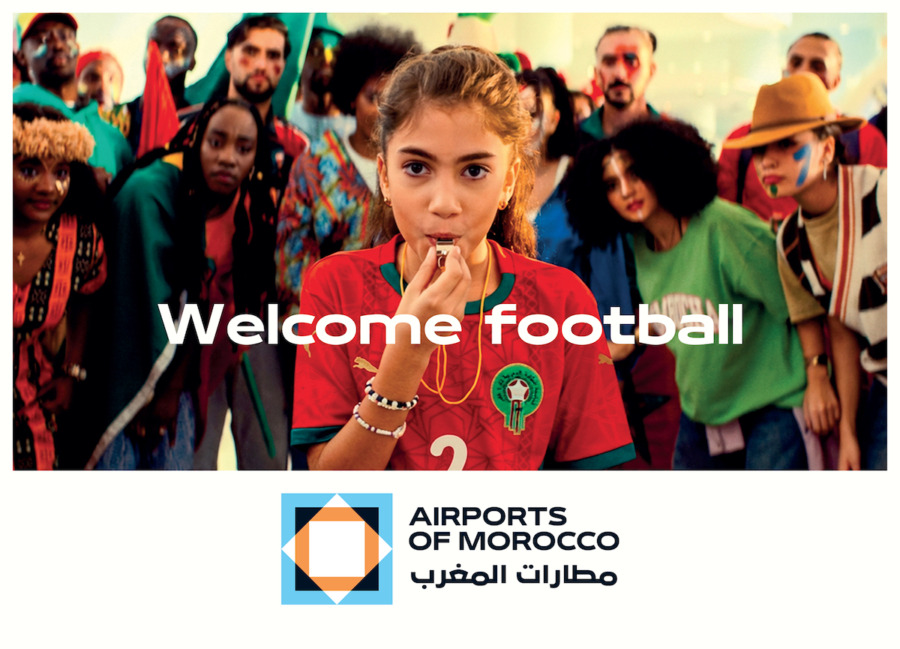 Visuel Welcome Football de l'ONDA pour la CAN 2025.