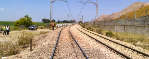 Une voie de chemins de fer au Maroc (photo d'illustration).