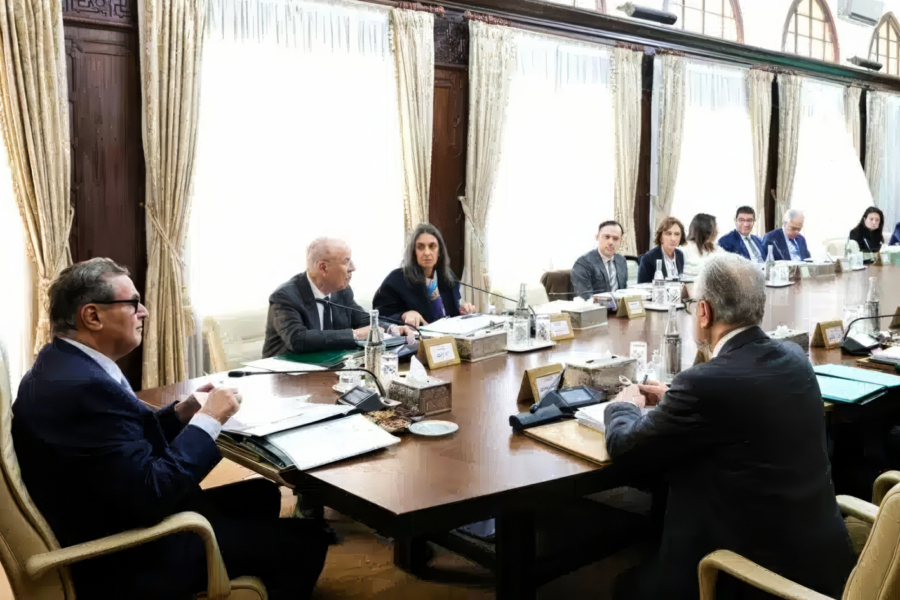 Lors de la réunion du Conseil de gouvernement, tenue le 18 décembre 2025 à Rabat.