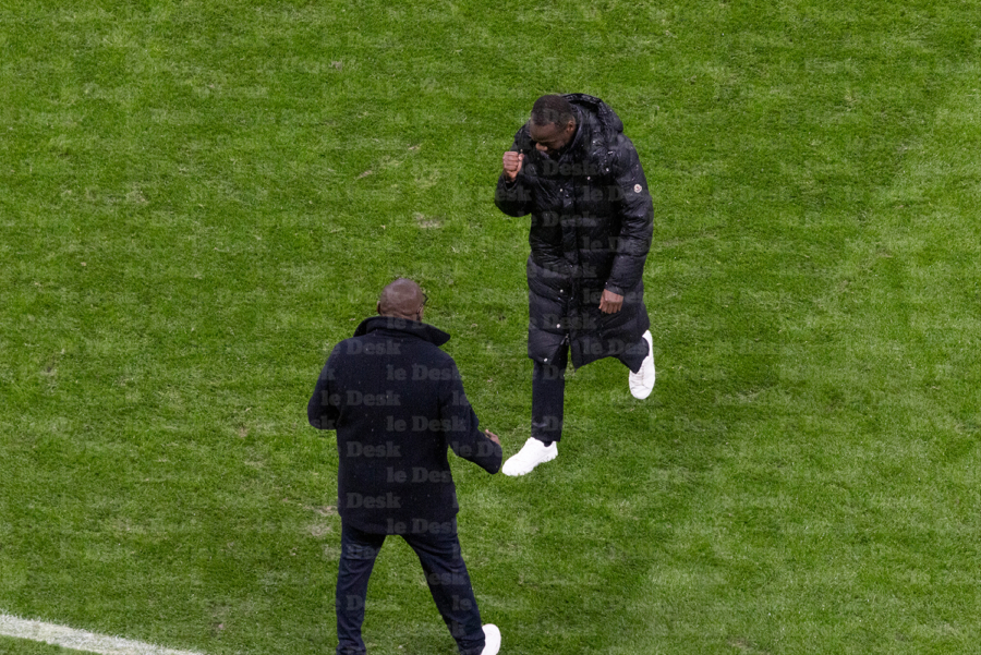 Le sélectionneur de l'équipe de football sénégalaise Pape Bouna Thiaw lors de la finale de la CAN 2025, le 18 janvier 2026.