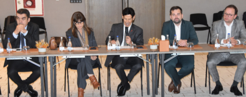 Lors de la cérémonie de lancement de la plateforme « Mentoring MeM » par la CGEM en partenariat avec la fondation Konrad-Adenauer-Stiftung, le 23 janvier 2026 à Rabat.