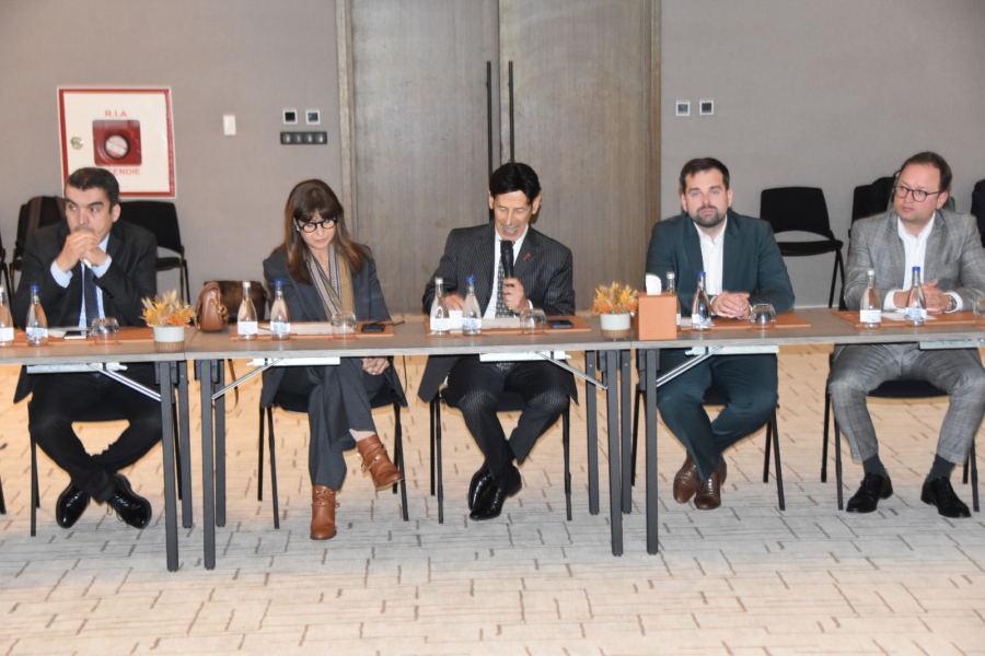 Lors de la cérémonie de lancement de la plateforme « Mentoring MeM » par la CGEM en partenariat avec la fondation Konrad-Adenauer-Stiftung, le 23 janvier 2026 à Rabat.