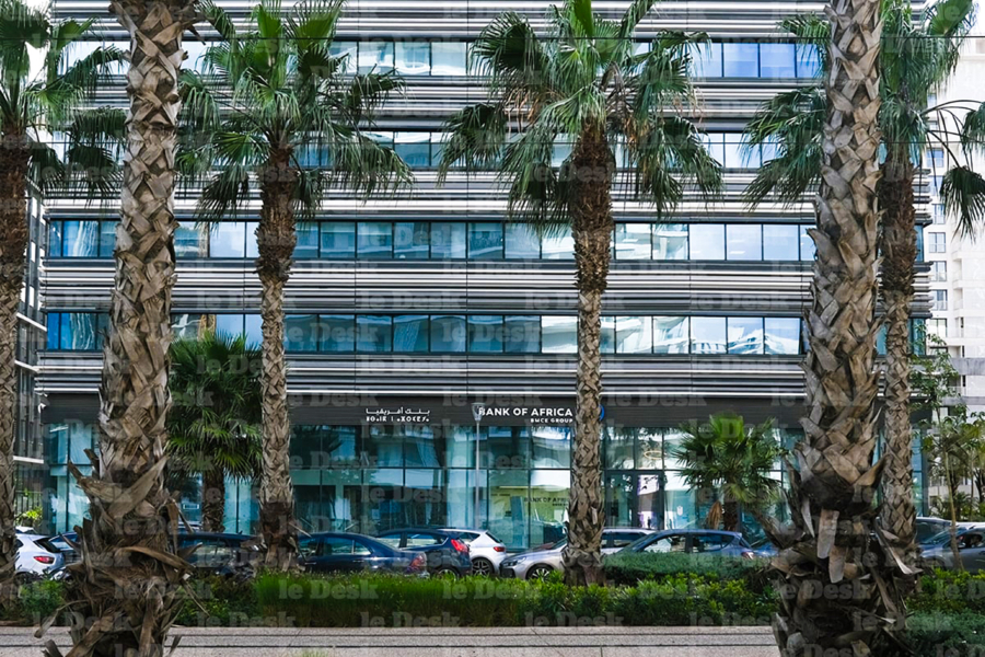 Une agence de Bank Of Africa à Casablanca.