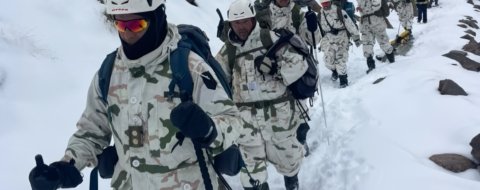 Un bataillon des chasseurs de l'Atlas.