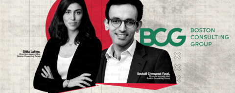 Souhail Cherqaoui-Fassi et Ghita Lahlou, directeurs associés chez Boston Consulting Group