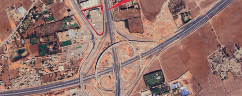 La localisation du projet de complexe multifonctions dans l'entrée sud de Casablanca, porté par la holding HS Invest.