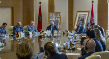 Abdeltif Loudyi, ministre délégué chargé de l'Administration de la défense nationale, recevant une délégation du Congrès américain conduite par Jason Smith.