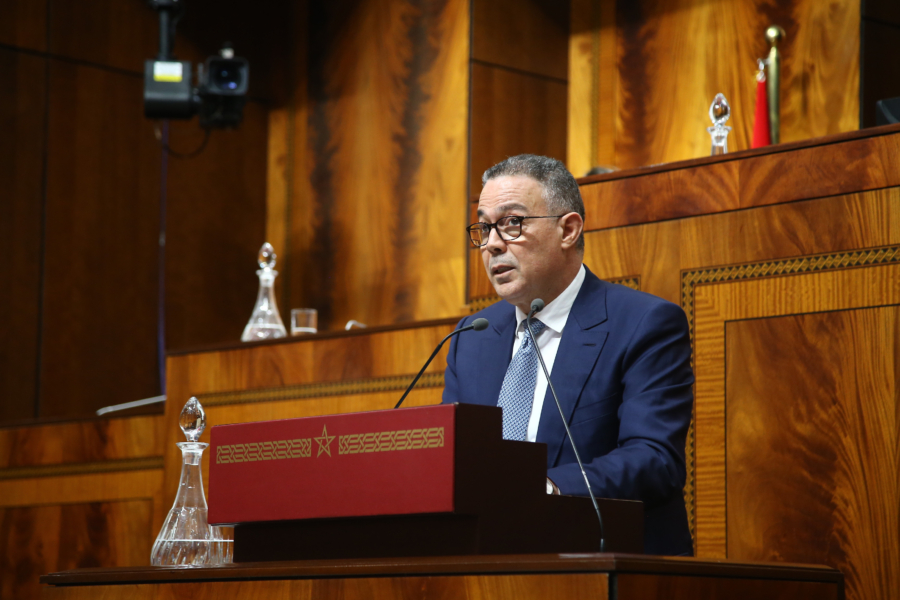 Fouzi Lekjaa, ministre délégué chargé du Budget, lors de la séance plénière de la Chambre des représentants consacrée aux questions orales, le 26 janvier 2026.