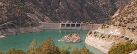 Le Barrage Yacoub Al Mansour, dans la commune d'Ouirgane, relevant de la province d’Al Haouz.