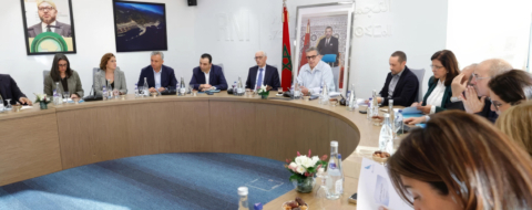 Lors d'une réunion du Bureau politique du Rassemblement national des indépendants, présidée par Aziz Akhannouch.