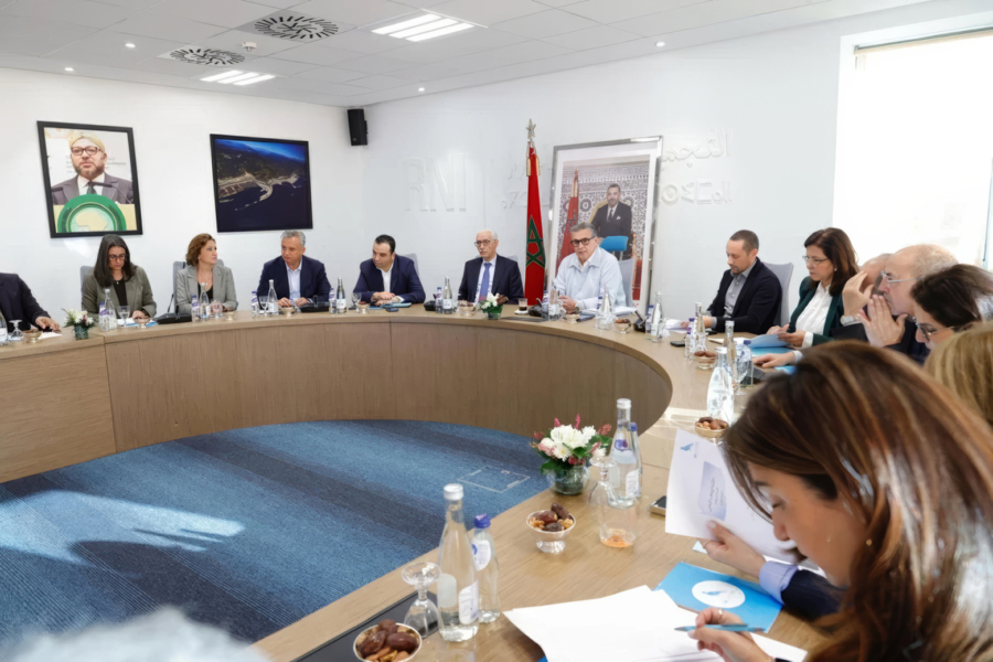 Lors d'une réunion du Bureau politique du Rassemblement national des indépendants, présidée par Aziz Akhannouch.