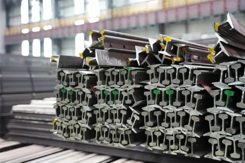 Dans une unité de fabrication de rails en Chine
