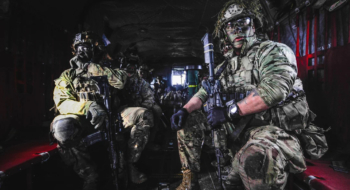Des Sky Soldiers de la 173e brigade aéroportée américaine.