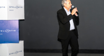 Yves Peyrot des Gachons, directeur général de Stellantis Maroc, lors de la présentation du bilan 2025, le 26 janvier 2026.