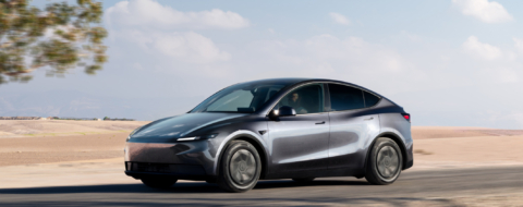 La Tesla Model Y, best-seller de Tesla, qui sera l'arme de conquête du constructeur américain sur le marché marocain.
