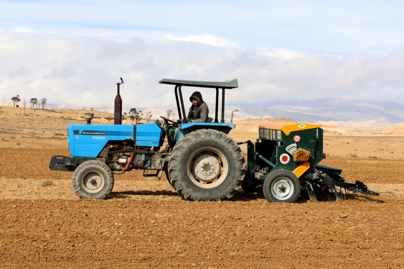 La technique du semis direct utilisée dans la province de Guercif dans le cadre de la stratégie Generation Green.