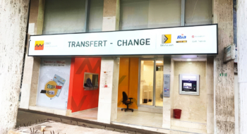 Une agence de transfert d'argent à Casablanca.