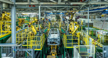 Une chaîne d'assemblage de l'usine Renault de Tanger.