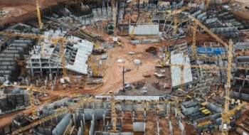 Le chantier du Grand Stade Hassan II, situé à Benslimane.
