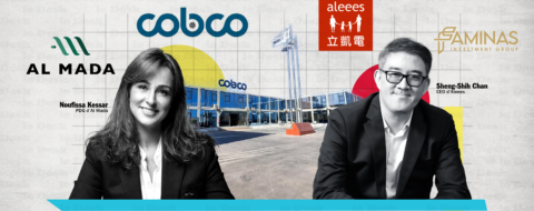 Noufissa Kessar, PDG d’Al Mada qui porte le projet Cobco avec CNGR et Sheng-Shih Chang, CEO d’Aleees, financé par Faminas.