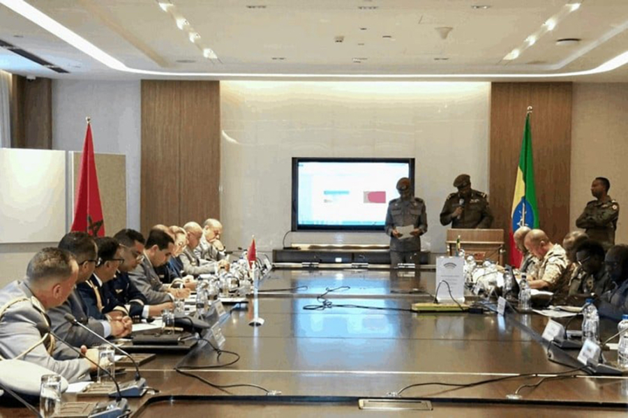La commission militaire mixte Maroc-Ethiopie réunie à Addis-Abeba.