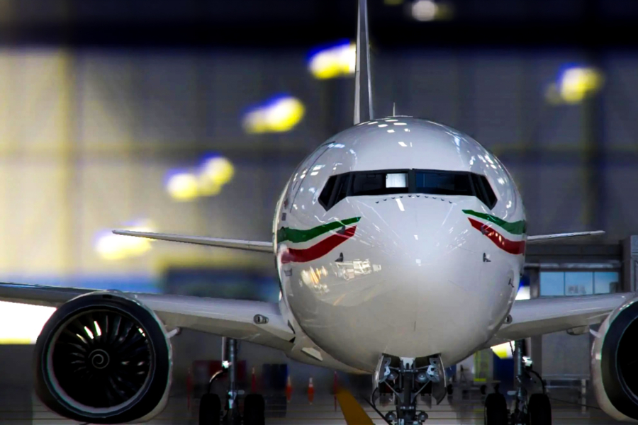 Un Boeing de Royal Air Maroc.
