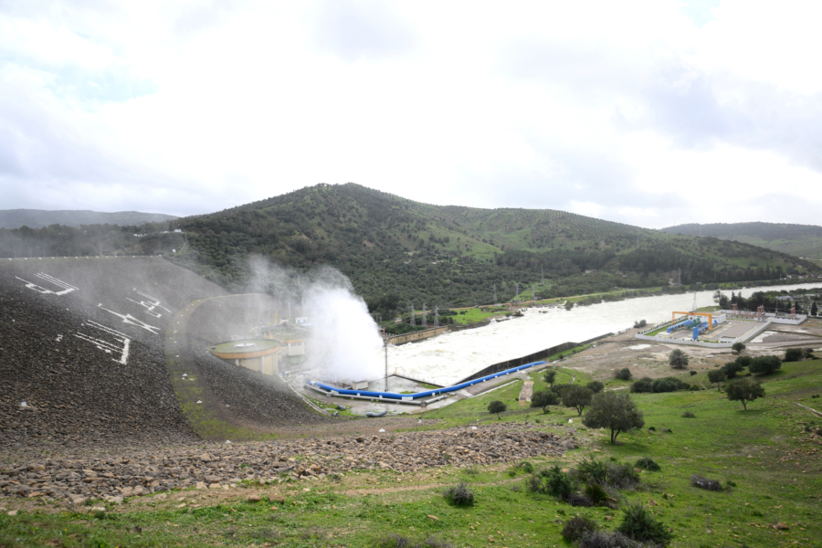 Le barrage Oued El Makhazine, dont le niveau de remplissage avait dépassé les 146% de sa capacité totale