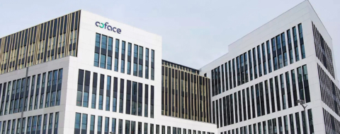 Le siège de Coface, spécialiste mondial de l'assurance-crédit, à Bois-Colombes, en France.