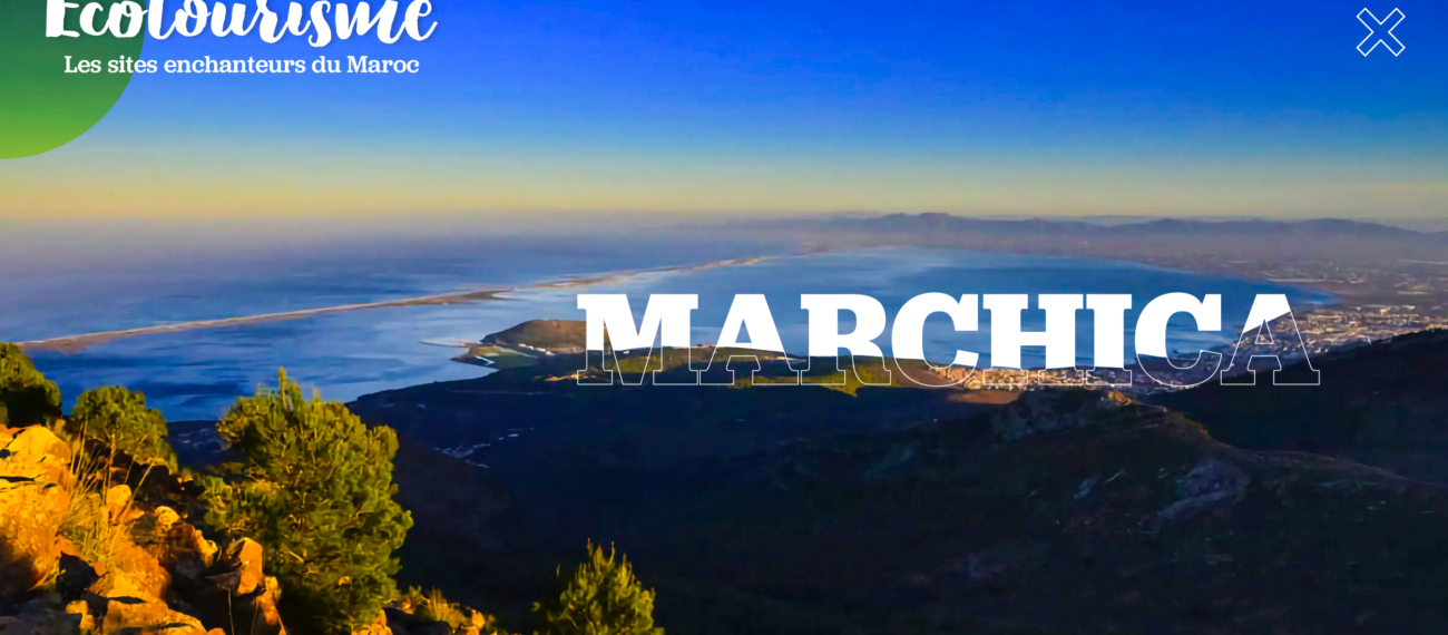 Une vue d'ensemble de la lagune de Marchica, dans la province de Nador.