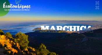 Une vue d'ensemble de la lagune de Marchica, dans la province de Nador.