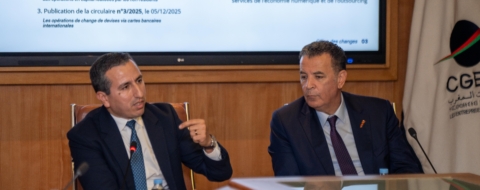 Driss Benchikh, directeur de l’Office des Changes et Chakib Alj, président de la CGEM
