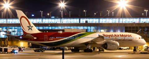 Un Boeing Dreamliner de Royal Air Maroc.